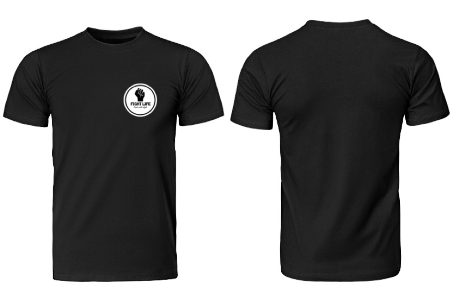 Fightlife Classic T-shirt zwart/wit