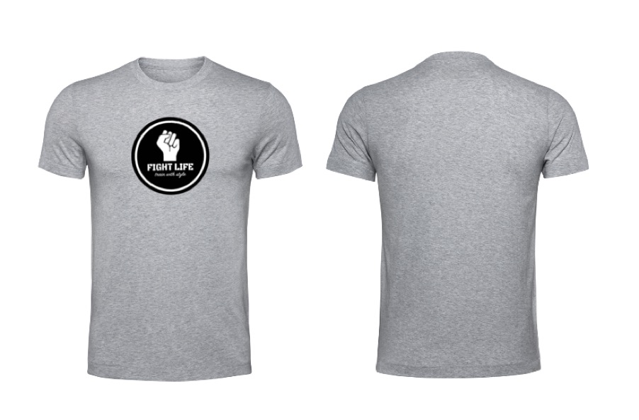 Fightlife Classic T-shirt grijs/wit