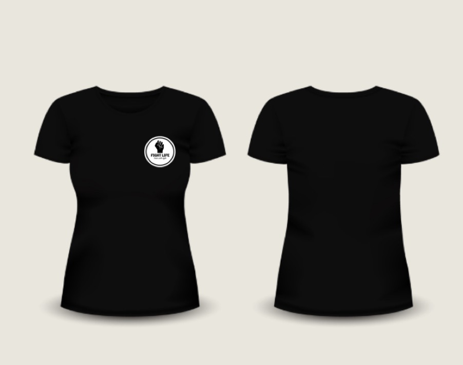 Fightlife Classic T-shirt zwart/wit